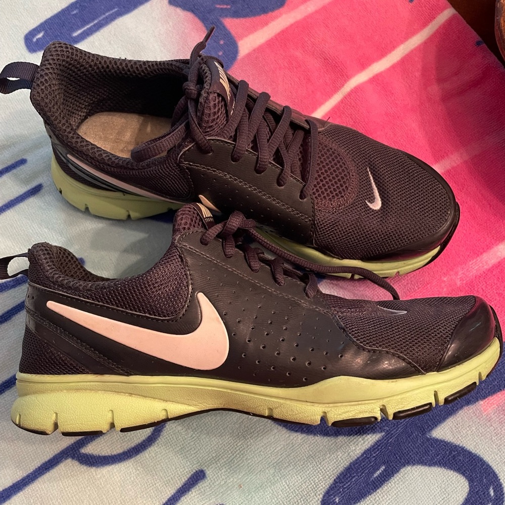 Nike black with lime green